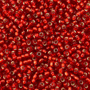 Rocalla Miyuki 11/0 Silverlined ruby red 11-11