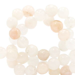 Piedras naturales Cuarzo 6mm Blanco crema de vainilla