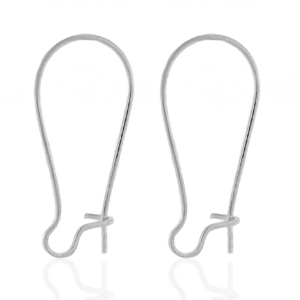 Pendientes Acero Inox Plateado