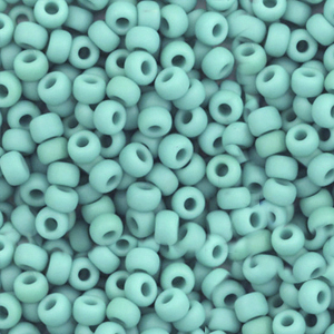 Rocalla Miyuki 8/0 Opaque matte turquoise green 8-412F