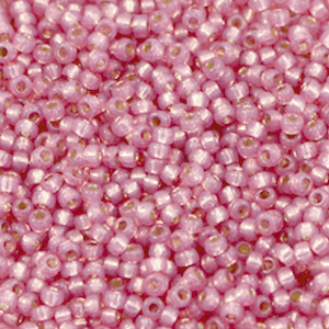 Rocalla Miyuki 11/0 Duracoat silverlined dyed pink 11-4237