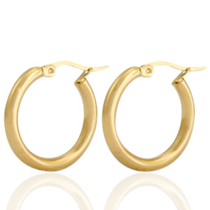 Pendientes Acero Inox criolla Dorado