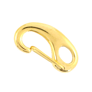 Fornituras Acero inox mosquet&oacute;n 23mm Dorado