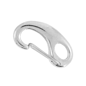 Fornituras Acero inox mosquet&oacute;n 16mm Plateado