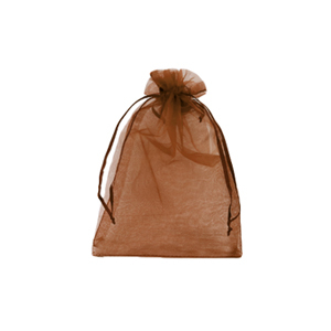 Bolso de organza 7x9cm Rojo &oacute;xido
