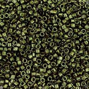 Abalorios Miyuki Delica's 11/0 Metallic olive green DB-11