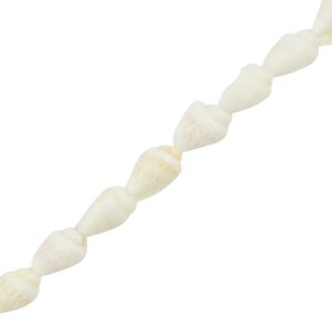 Abalorios conchas bocina Blanco (color natural)