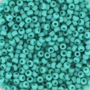 Rocalla Miyuki 11/0 Opaque matte turquoise green 11-412F