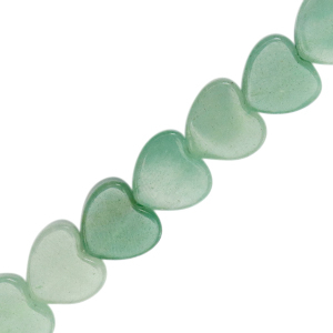 Piedras naturales coraz&oacute;n Verde turqueza delicado