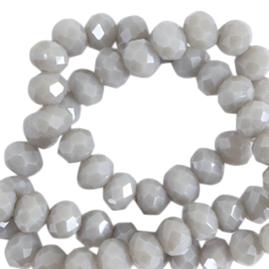 Abalorios faceteados disco 6x4 mm P&uacute;rpura haze-revestimiento pearl shine