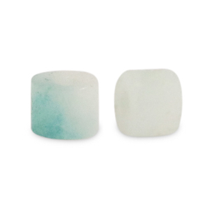 Piedras naturales Calcedonia (Cuarzo) disco 3x2mm Multicolor turquesa-blancuzco