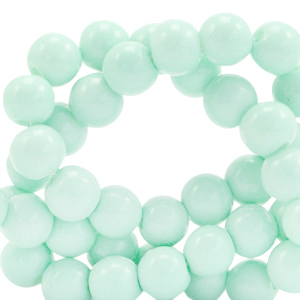 Abalorios de cristal 4 mm opaco Verde mar suave