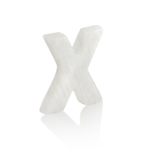 Colgantes conchas especial letra X Blanco (color natural)