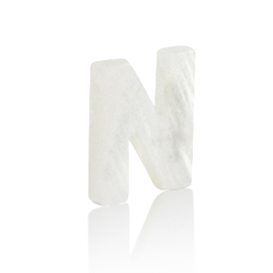 Colgantes conchas especial letra N Blanco (color natural)