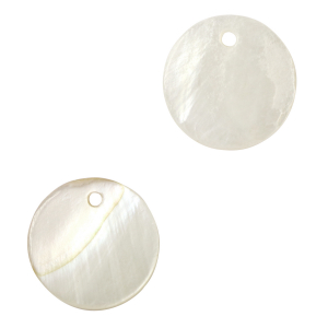 Colgantes concha especial 8mm Blanco (color natural)