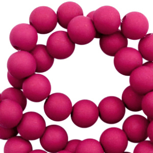 Abalorios acr&iacute;licos 8 mm Rosa magenta