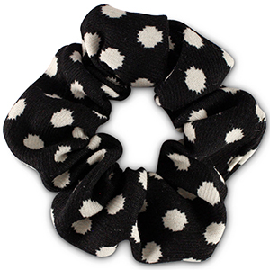 Coletero para el pelo de lunares Negro-blanco