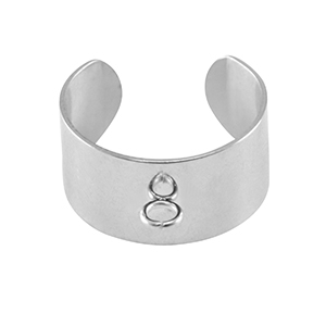 Fornituras Acero Inox anillos con anilla Plateado