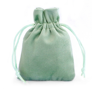 Bolso de terciopelo Verde ceniza
