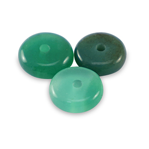 Piedras naturales &Aacute;gate rondeles 6mm Verde
