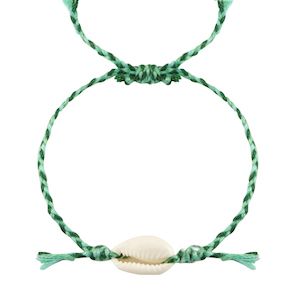 Pulseras Trendy kauri Verde-blanco