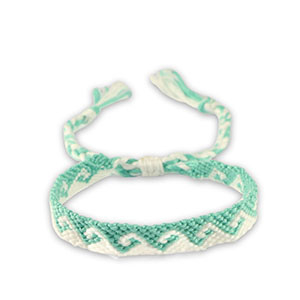 Pulseras Trendy Turquesa-blanco