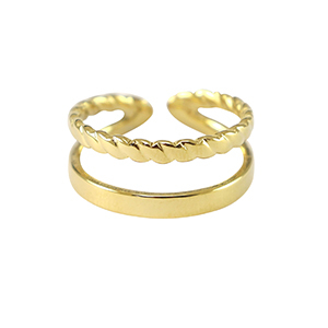 Anillos Acero Inox Dorado