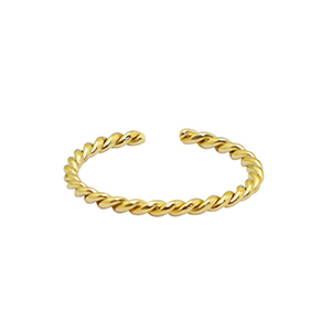 Anillos Acero Inox girar Dorado