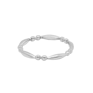 Anillos Acero Inox Plateado