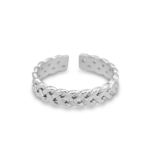 Anillos Acero Inox Plateado