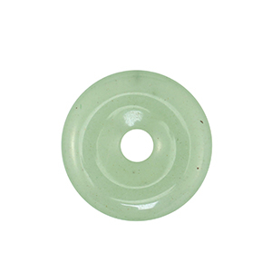 Colgantes de piedra natural Cuarzo de Aventurina dona 25mm Verde