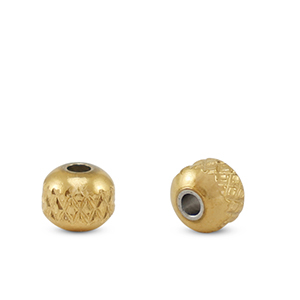 Abalorios Acero Inox 4mm Dorado