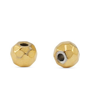 Abalorios Acero Inox 6mm Dorado
