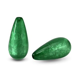 Abalorios Polaris Elements gota Polmo &Aacute;gata verde