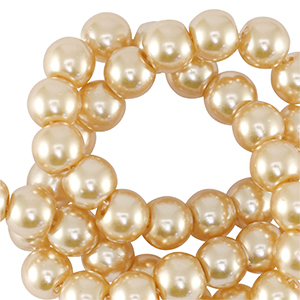 Perlas de cristal 8mm Crema