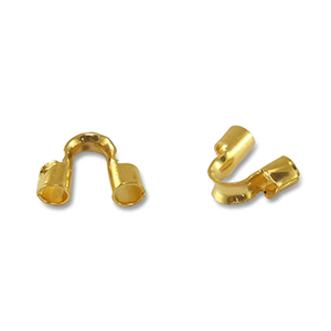 Fornituras acero inox protector de hilo Dorado