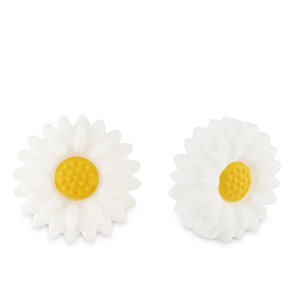 Abalorios de silicona flor Blanco