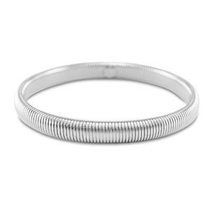 Pulseras Acero Inox Plateado