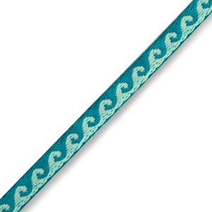 Cinta con texto olas Turquesa-azul
