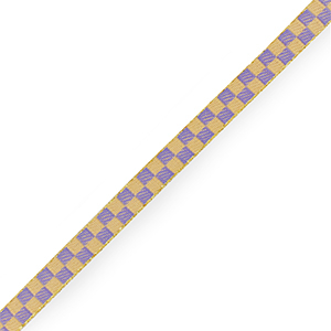 Cinta con texto cubitos Amarillo-morado