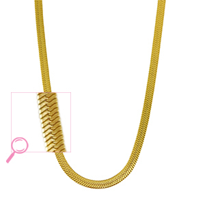 Cadenas Acero Inox serpiente Dorado