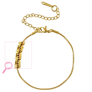 Pulseras Acero Inox Dorado