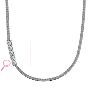 Cadenas Acero Inox serpiente Plateado