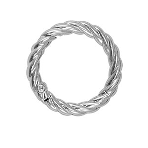 Fornituras anilla de llavero espiral Plateado