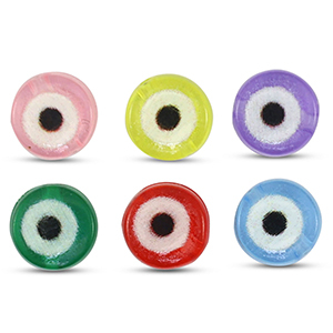 Abalorios letras acr&iacute;licas ojo turco/nazar Multicolor