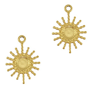 Colgantes Acero Inox sol Oro