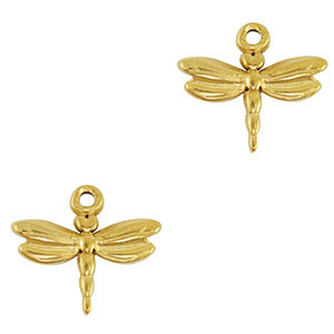 Colgantes Acero Inox lib&eacute;lula Oro