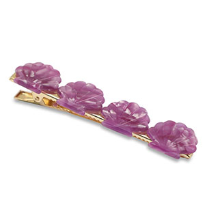 Accesorios pinza para el pelo concha morada
