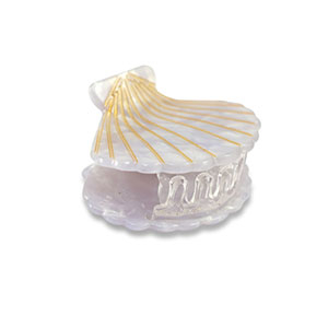 Accesorios pinza para el pelo concha Lila-dorado
