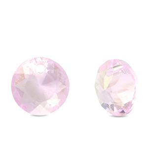 Colgantes de cristal redondos Rosa claro